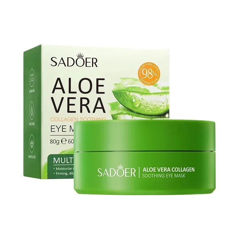 Aloe Vera Collagen Eye Patches – 60 Pcs Anti Dark Circles & Wrinkles