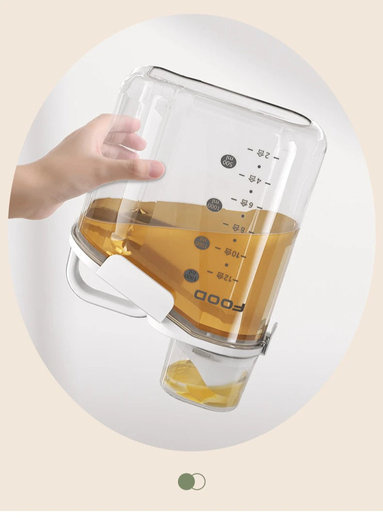 Recipientes herméticos para almacenar alimentos, dispensador de cereales, caja de almacenamiento para cereales, dispensador de arroz, dispensador de granos, organizador de cocina