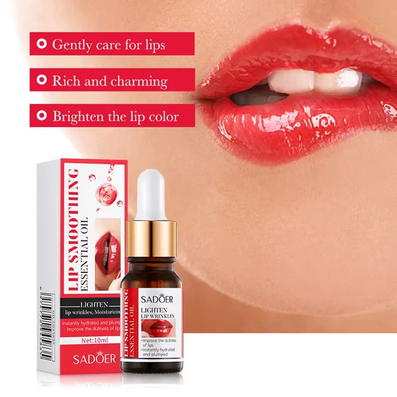 Hyaluronic acid lip serum oil for plumper-looking lips
