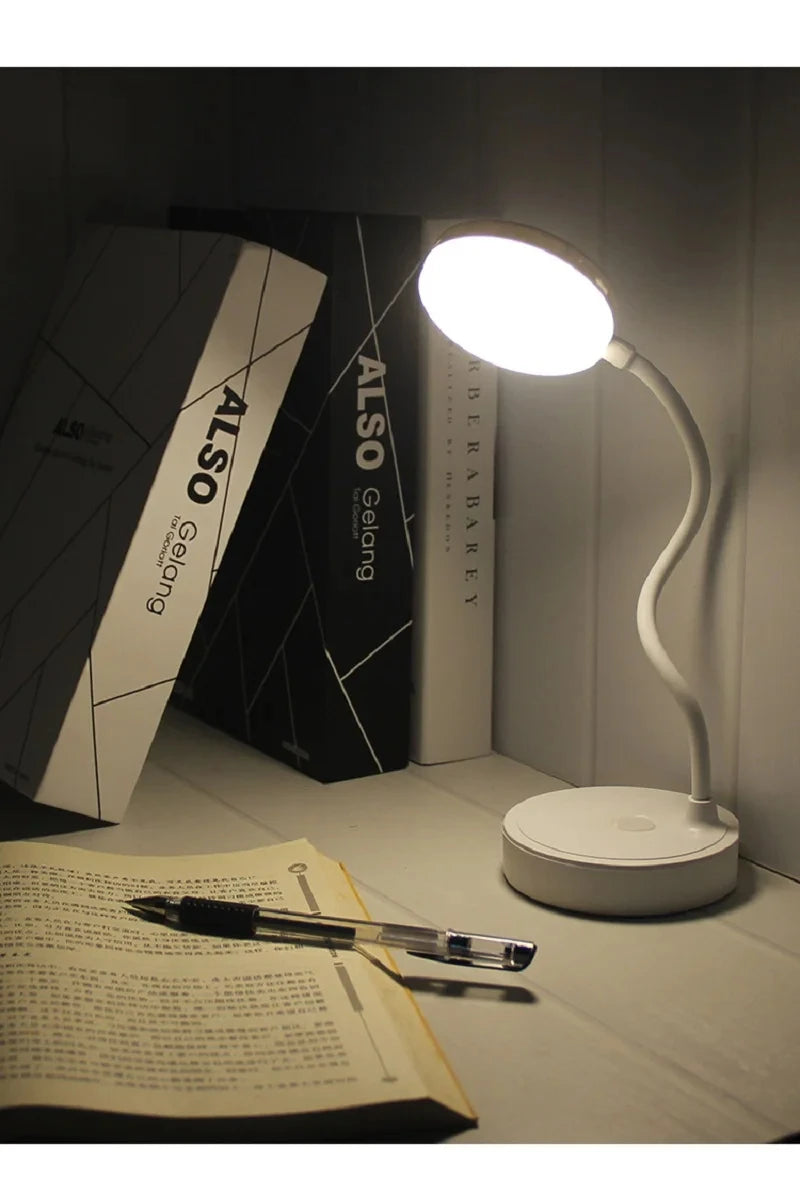 Rechargeable LED Desk Lamp with USB Power – 3 Color Modes & Dimmable Brightness