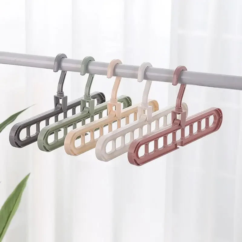 Space-Saving Multi-Port Clothes Hanger Organizer