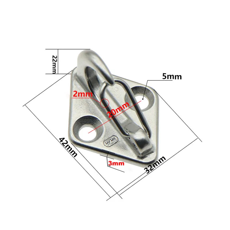 Heavy-Duty Stainless Steel Dog Leash Wall Mount – Secure Pet Tie-Out Hook for Indoor & Outdoor Use