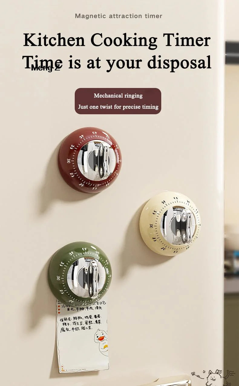 Temporizador magnético de cocina Manual, Reloj despertador con cuenta regresiva, Temporizador digital mecánico de cocina, Cronómetro de estudio para cocinar y ducha