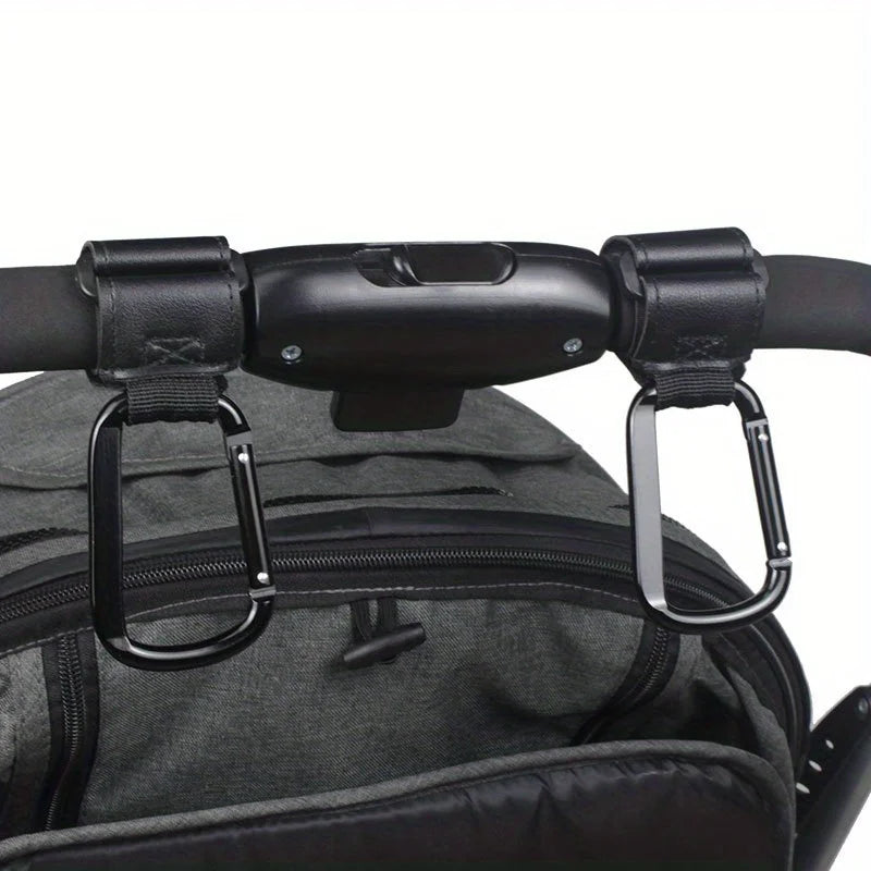 Universal Stroller Hooks – Heavy Duty Organizer Clips for Diaper Bags, Shopping Bags, Car Seats & Baby Strollers
