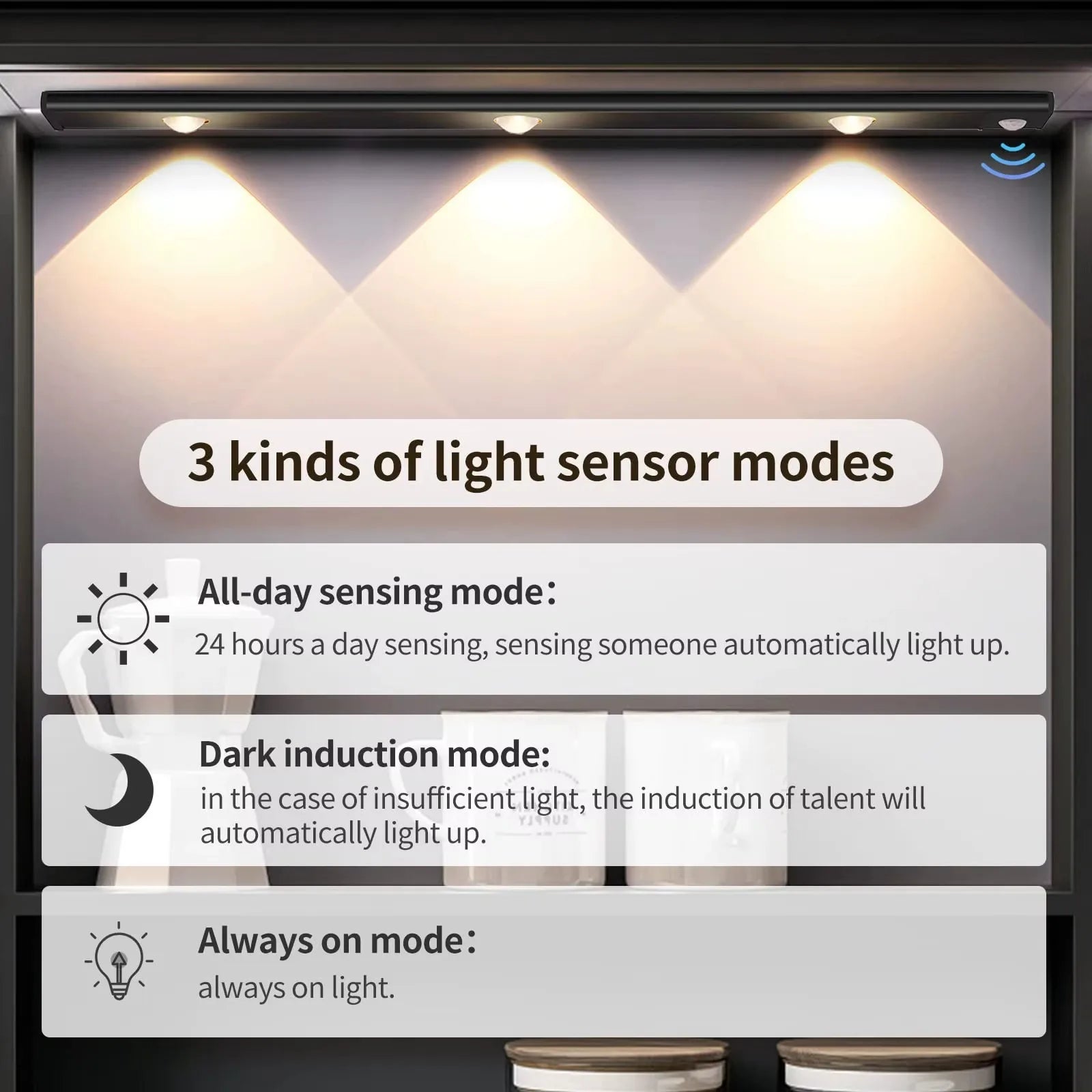 Rechargeable Motion Sensor LED Light – Wireless Under Cabinet & Closet Light