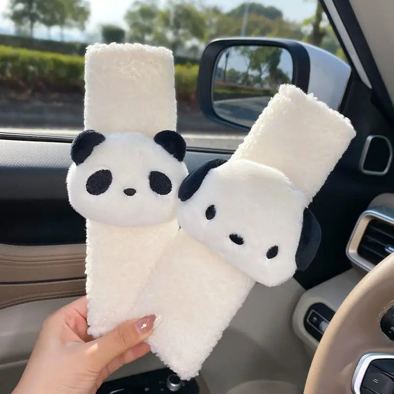 Soft Car Seat Belt Shoulder Protector – Plush Comfort Cover for Dogs, Pets & Vehicle Travel Accessories