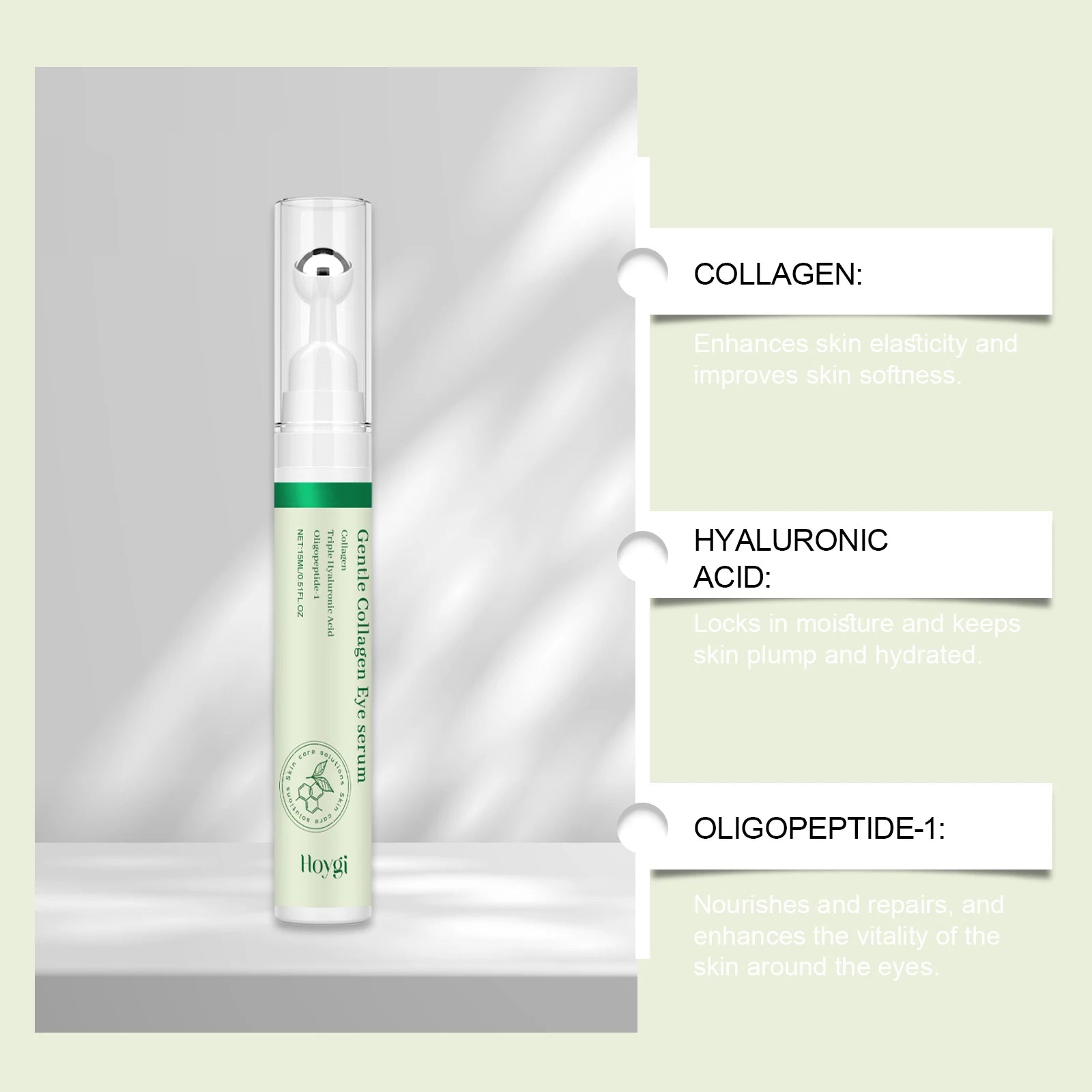 Collagen Eye Serum Roller – Anti-Puffiness, Dark Circles & Fine Lines