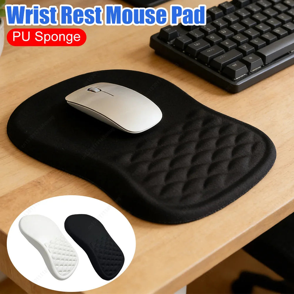 Alfombrilla de ratón ergonómica, antideslizante, con protuberancia de masaje, resistente al desgaste, cómoda, con soporte para la muñeca para PC, portátil y juegos