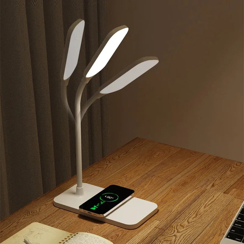 LED Desk Lamp with Wireless Charger & USB Charging Port – Touch Control