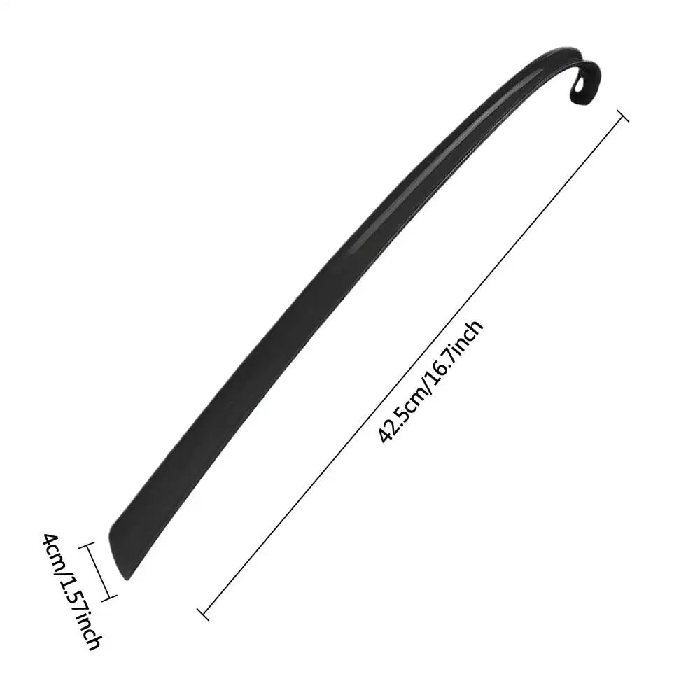 Long Handle Shoe Horn with Grip – 16.7" Easy Shoe Helper for Seniors, Boots, Sneakers & Everyday Footwear