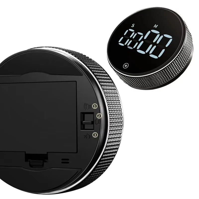 Temporizador de cocina magnético, digital, para ducha, estudio, cronómetro, LED, contador, alarma, recordatorio, manual, electrónico, cuenta regresiva