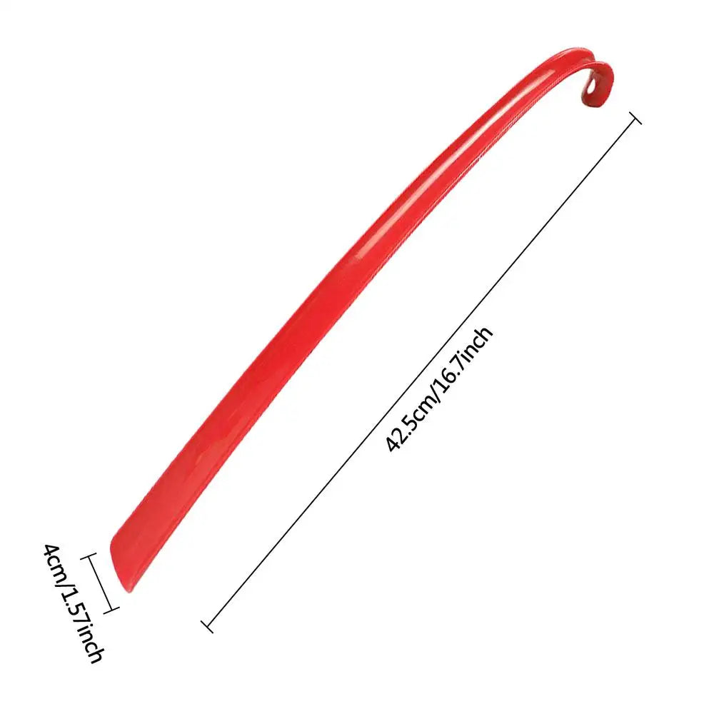 Long Handle Shoe Horn with Grip – 16.7" Easy Shoe Helper for Seniors, Boots, Sneakers & Everyday Footwear