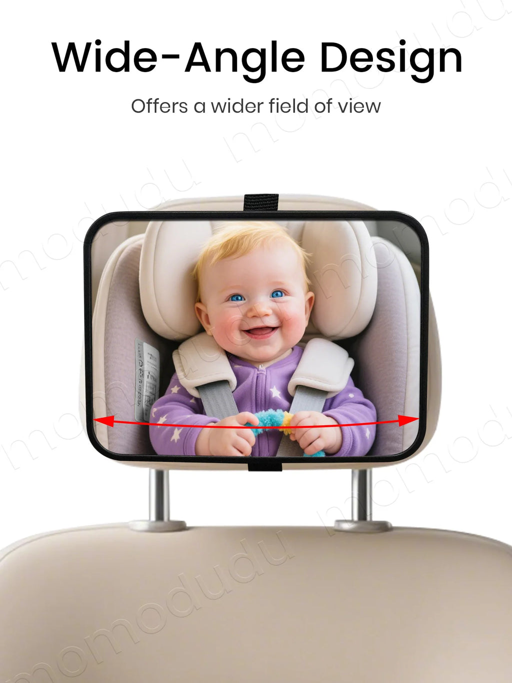 Baby Car Mirror for Rear-Facing Seats – Shatter-Resistant Rear Seat Safety Mirror with Universal Vehicle Fit