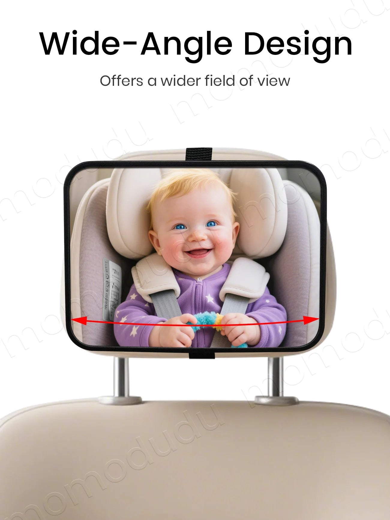 Baby Car Mirror for Rear-Facing Seats – Shatter-Resistant Rear Seat Safety Mirror with Universal Vehicle Fit