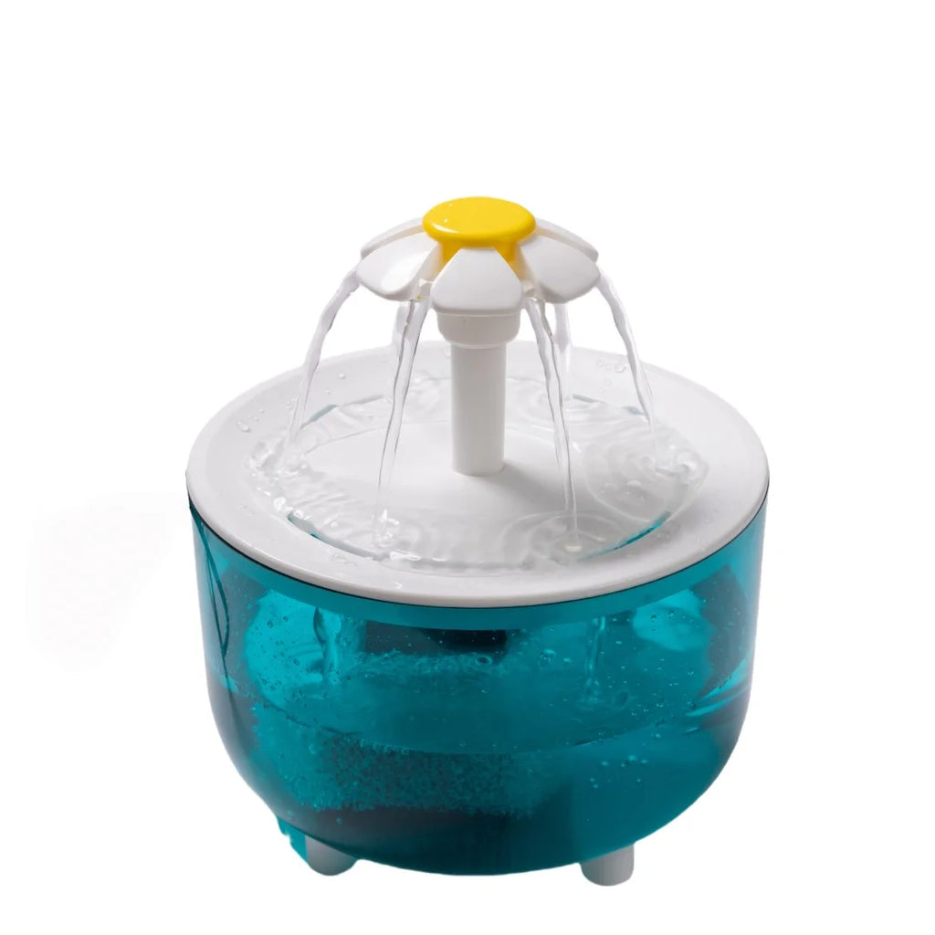 Fuente de Agua para Gatos, Dispensador de Agua Recirculante para Mascotas de 1.2L, Alimentado por USB, Silencioso, con Espuma de Filtro para Gatos y Perros Pequeños