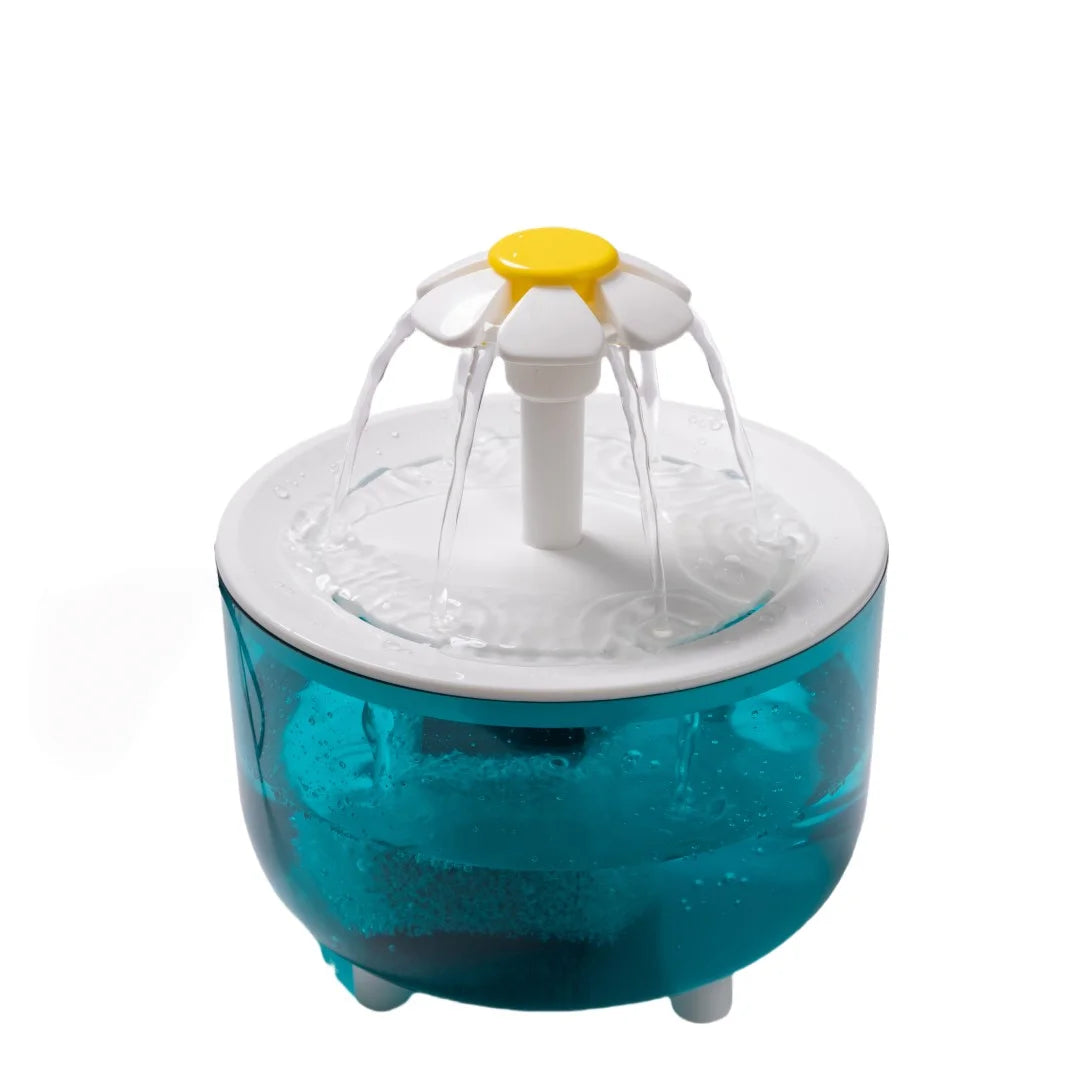 Fuente de Agua para Gatos, Dispensador de Agua Recirculante para Mascotas de 1.2L, Alimentado por USB, Silencioso, con Espuma de Filtro para Gatos y Perros Pequeños