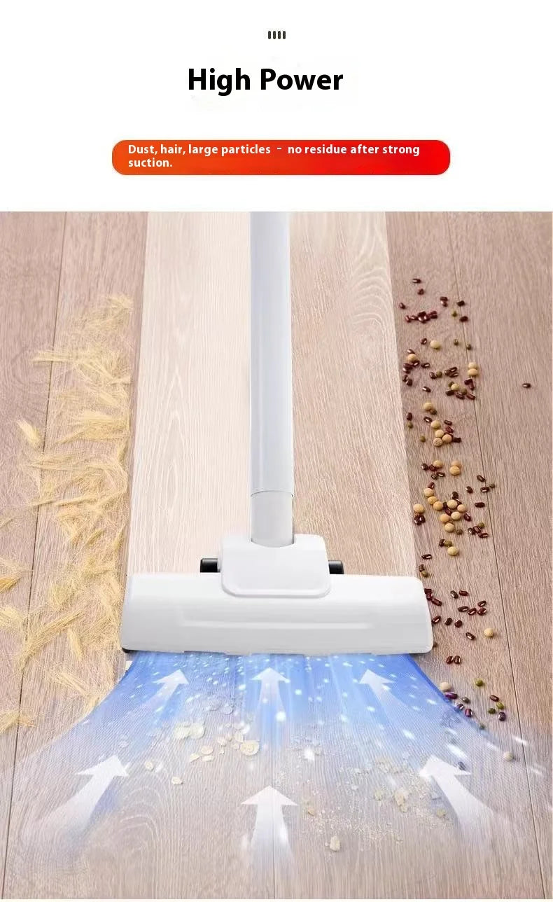 Cordless vacuum cleaner for dust, crumbs, and debris