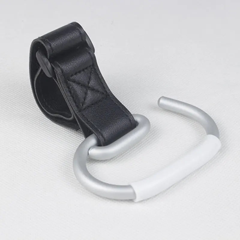 Baby Stroller Hook – Universal PU Organizer Hook for Diaper Bags, Shopping Bags & Stroller Accessories