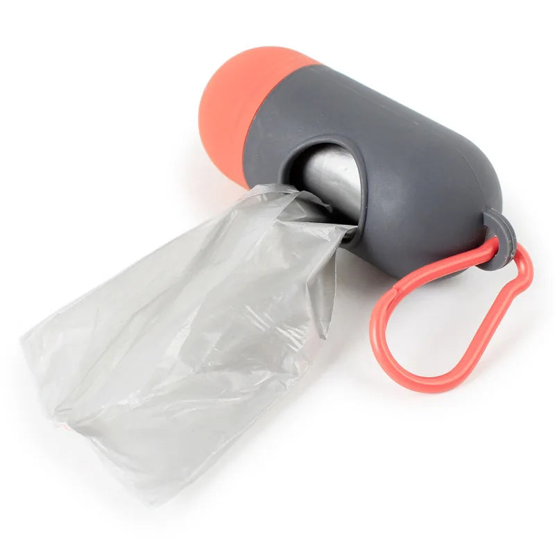 Portable Pet Waste Bag Dispenser – Bullet-Shaped Poop Bag Holder for Dog Walking & Outdoor Cleanup