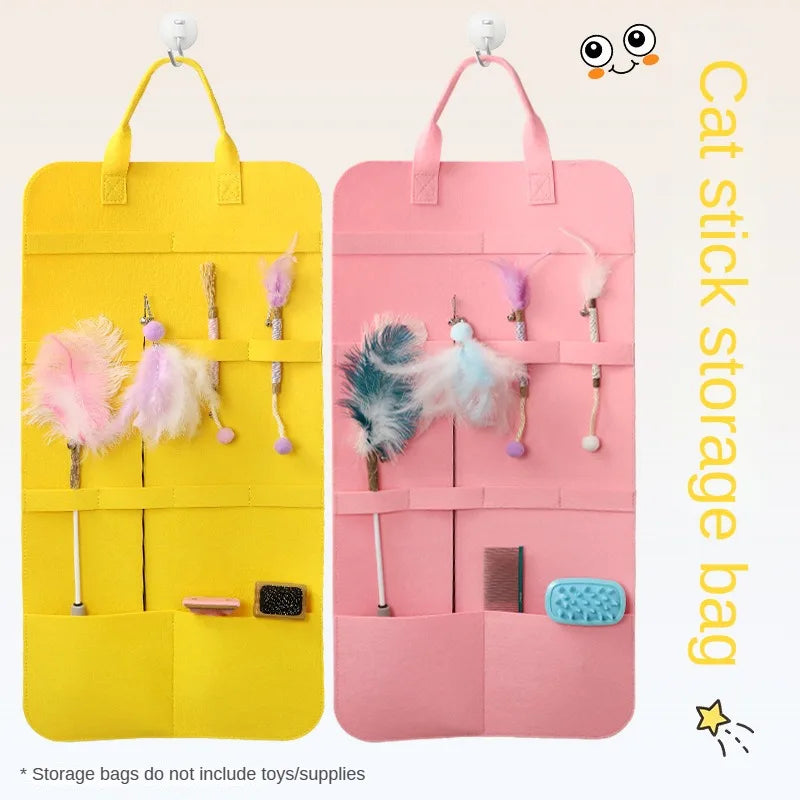Bolsa de almacenamiento para mascotas, juguetes para gatos, juguetes para gatos, juguetes interactivos para gatos, organizador de juguetes para mascotas, productos para mascotas.