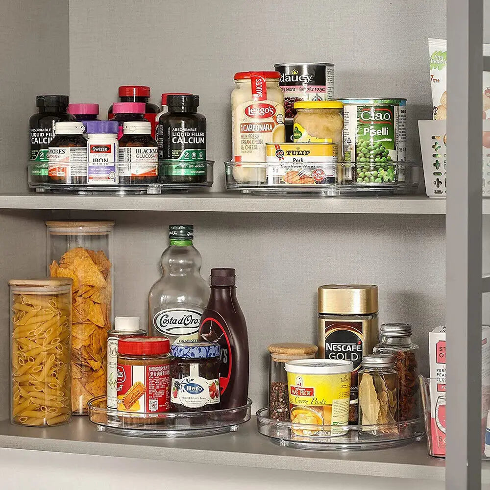 360° Rotating Lazy Susan Organizer for Refrigerator, Pantry & Kitchen Cabinets