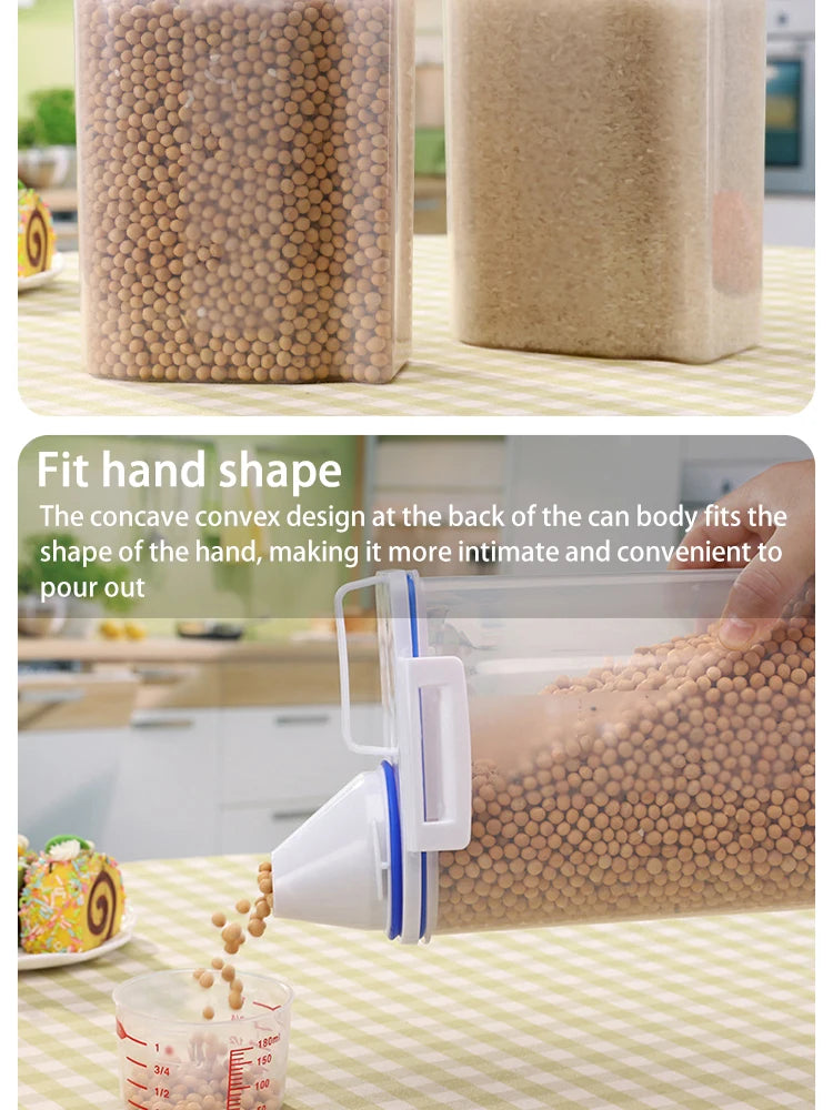 Contenedor premium para alimentos de mascotas con cierre hermético - Duradero, gran capacidad, fácil de limpiar y diseño elegante para perros y gatos