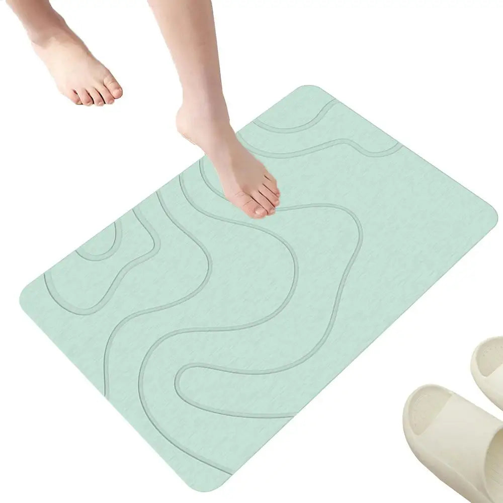 Alfombra de baño antideslizante con fuertes ventosas para ducha, bañera, suelo, suave, cómoda, de secado rápido