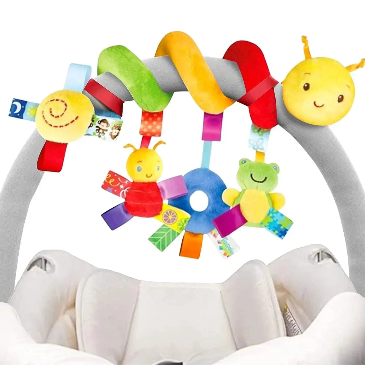 Juguetes colgantes para cuna de bebé, sonajeros, asiento de coche, juguetes blandos, móviles, cochecito, cuna, juguete espiral, cochecito, muñecos colgantes para bebés, regalo para recién nacidos