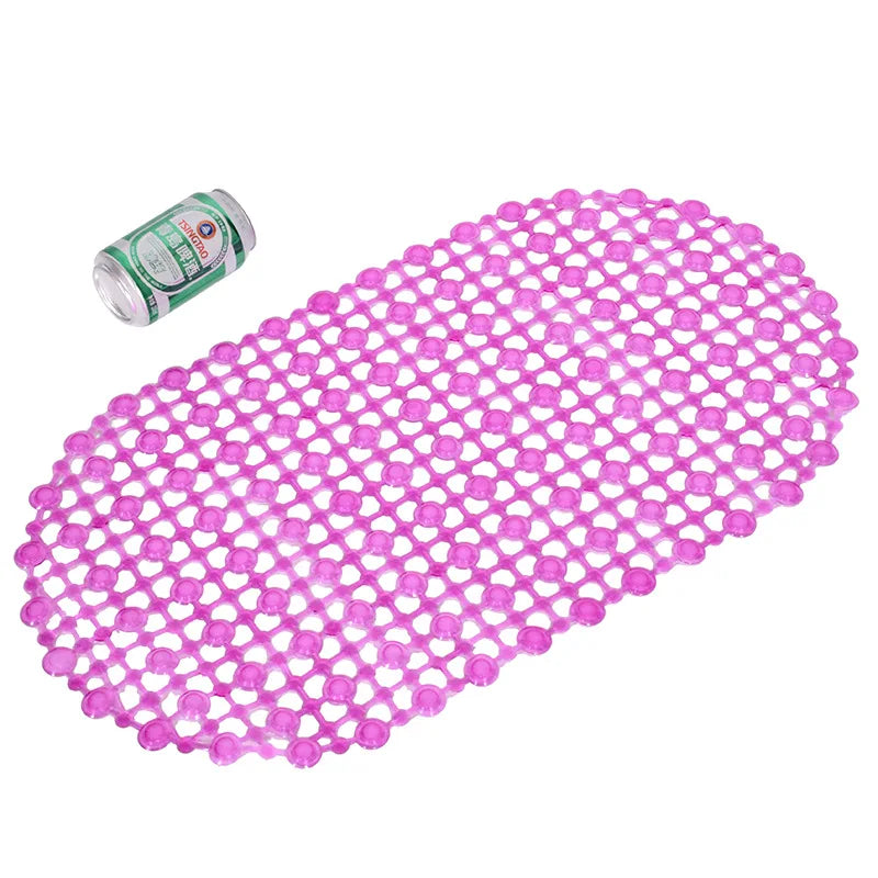 Non-Slip Bathtub & Shower Mat with Suction Cups – PVC Massage Bath Mat, Waterproof Bathroom Safety Rug (38 × 68 cm)