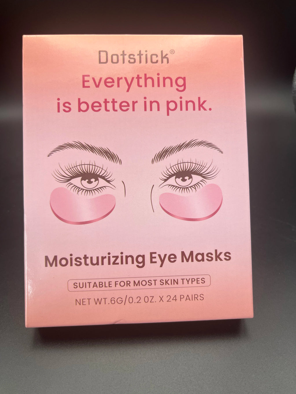 Pink Hydrating Eye Patches – 10 Pcs Moisturizing & Revitalizing