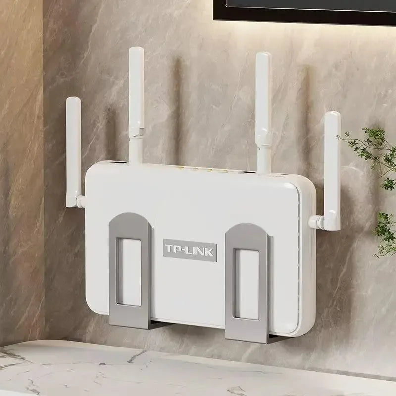 Wall-Mounted Router Shelf – Adjustable WiFi Router & Cable Management Organizer