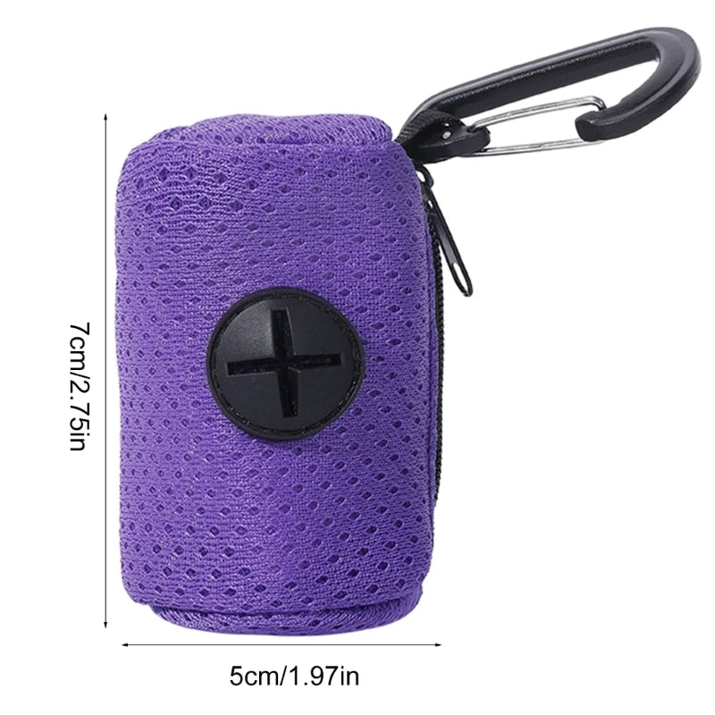 Soporte para bolsas de recogida de excrementos de perro Dispensador de bolsas de residuos para mascotas Herramienta de limpieza para excrementos de perro
