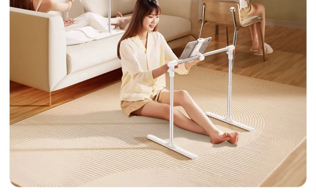 Adjustable Aluminum Tablet & Phone Stand – Foldable Desktop Holder for iPad, Tablets & Smartphones