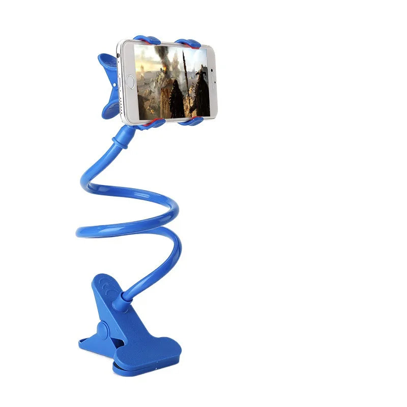 Flexible 360° Phone Holder – Adjustable Gooseneck Clip Mount for Desk & Bed