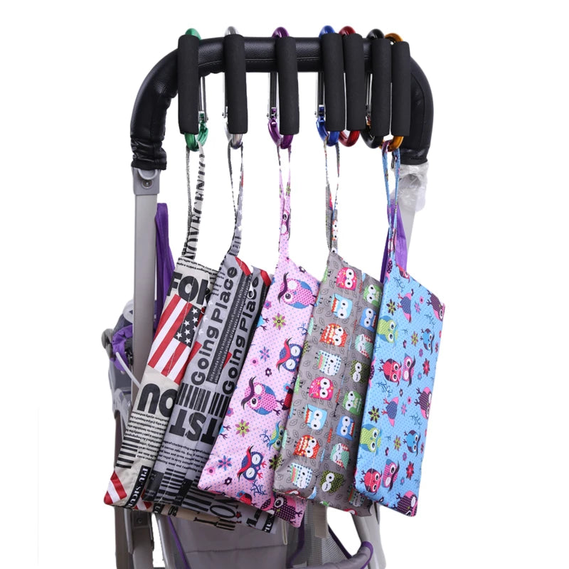 Heavy Duty Stroller Hook – Large Aluminum Carabiner Clip with Foam Handle for Diaper Bags, Groceries & Stroller Organization