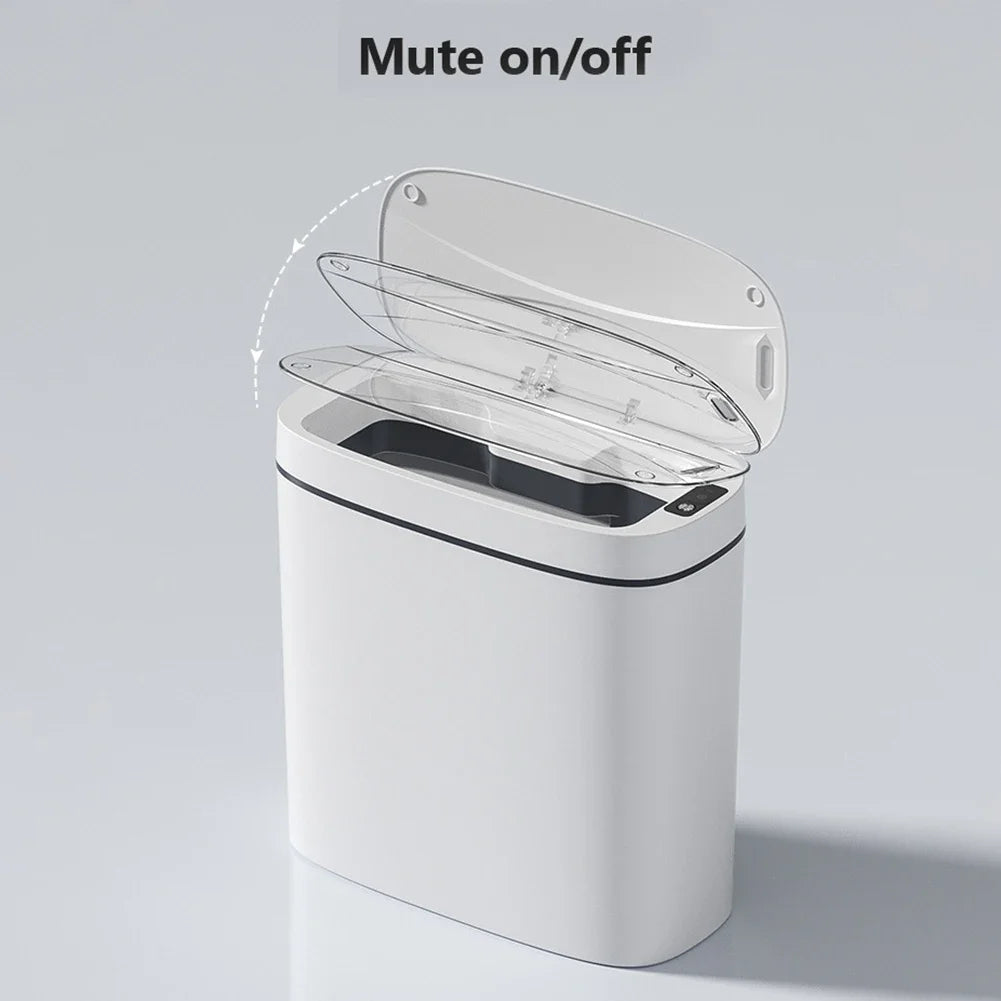 14L Smart Sensor Trash Can with Lid | Touchless Automatic Waste Bin for Kitchen & Bathroom