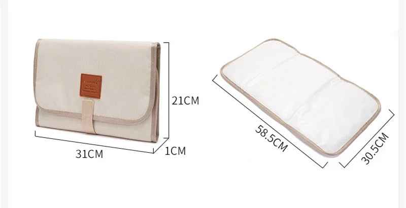 Portable Foldable Baby Changing Mat – Waterproof Washable Diaper Pad with Soft Padding for Travel, Home & Outdoor Use