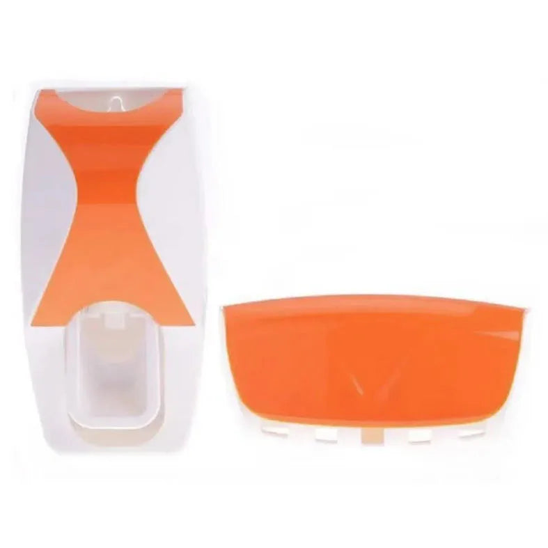 Wall-Mounted Toothbrush Holder Set with Automatic Toothpaste Dispenser & Cup