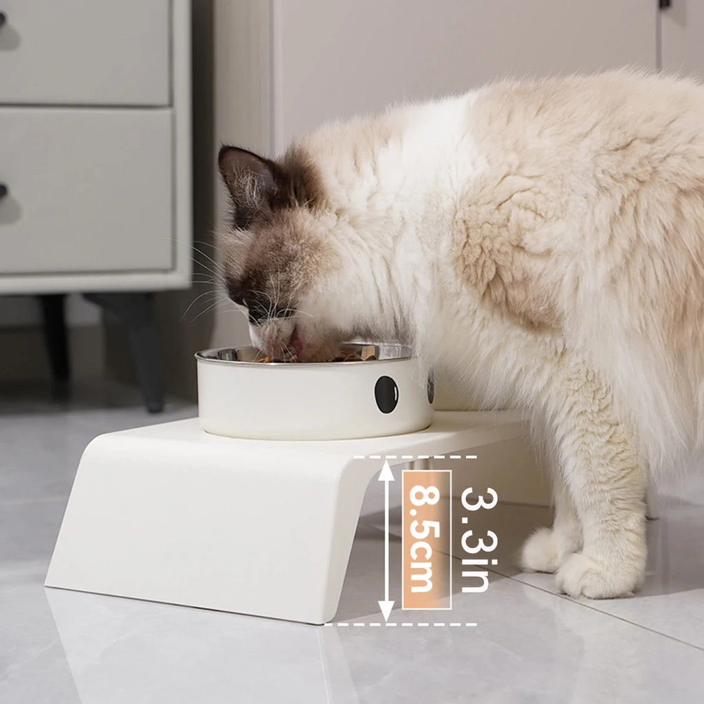 Comederos Elevados para Perros, Base Elevada con Doble Cuenco de Acero Inoxidable para Comida y Agua para Perros y Gatos Pequeños, Medianos y Grandes