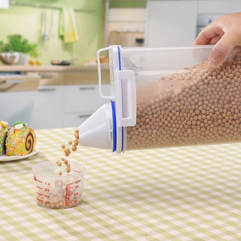 Contenedor premium para alimentos de mascotas con cierre hermético - Duradero, gran capacidad, fácil de limpiar y diseño elegante para perros y gatos
