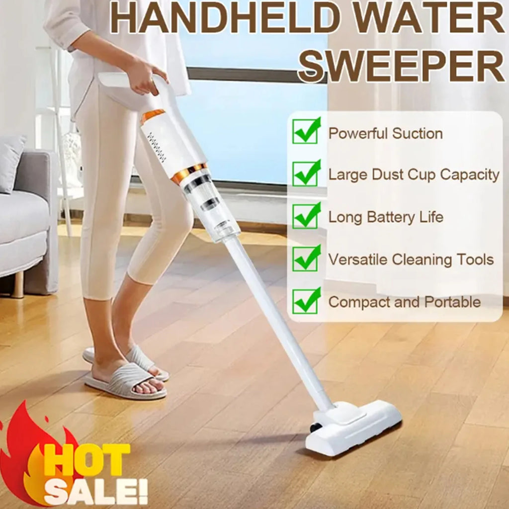 Cordless handheld vacuum cleaner for home cleaning