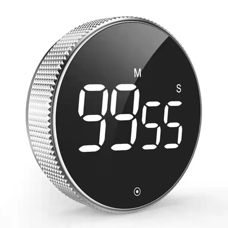 Temporizador de cocina magnético, digital, para ducha, estudio, cronómetro, LED, contador, alarma, recordatorio, manual, electrónico, cuenta regresiva