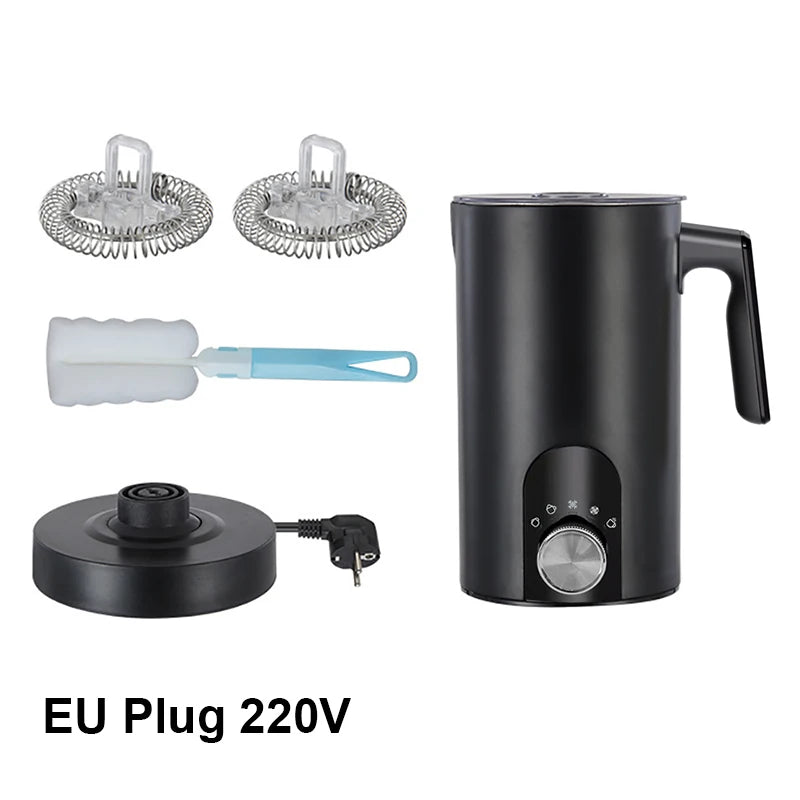 5-in-1 Electric Milk Frother & Milk Warmer for Hot & Cold Foam