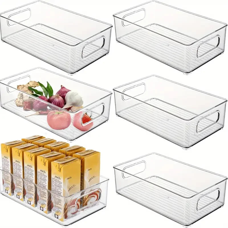 Stackable Refrigerator Storage Container with Handles