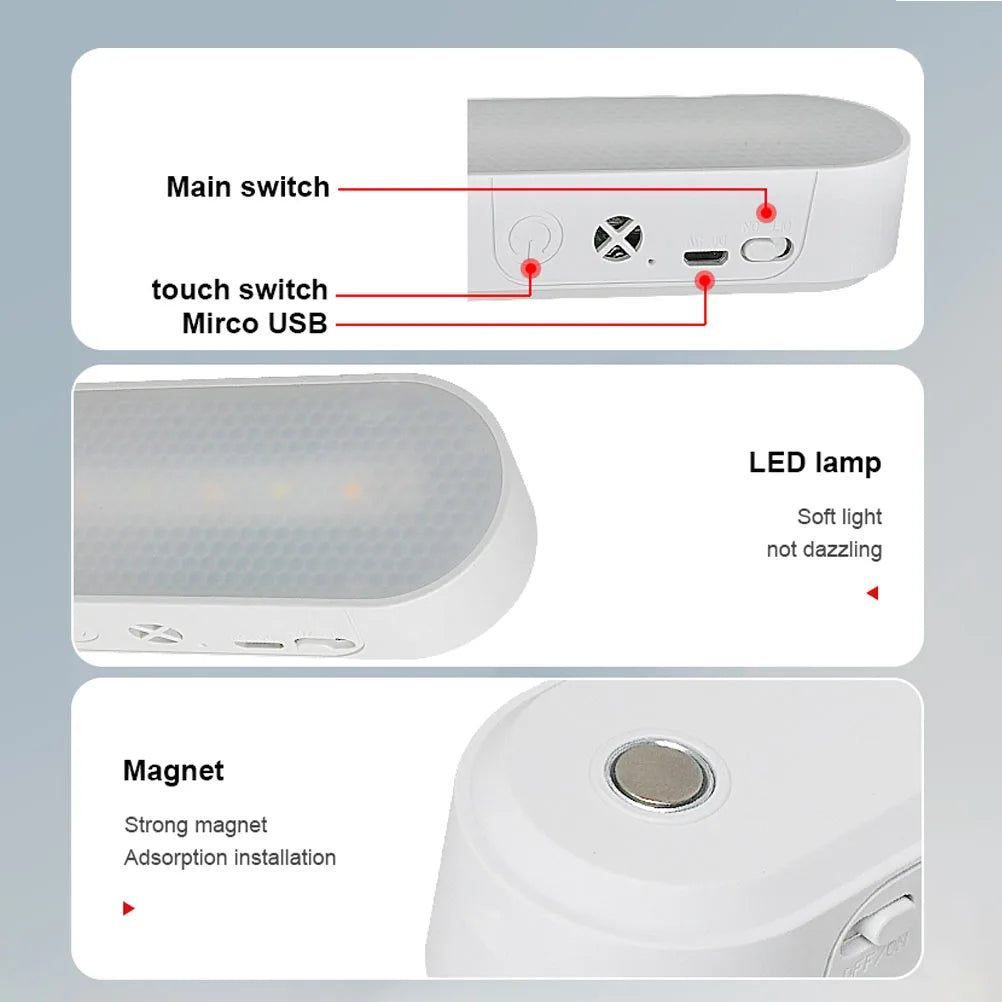 Rechargeable Magnetic LED Desk & Wall Light with Remote Control