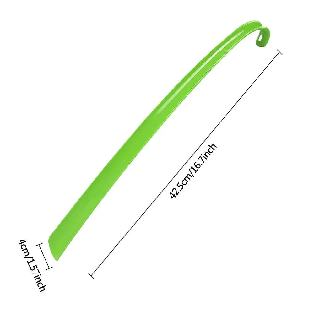 Long Handle Shoe Horn with Grip – 16.7" Easy Shoe Helper for Seniors, Boots, Sneakers & Everyday Footwear