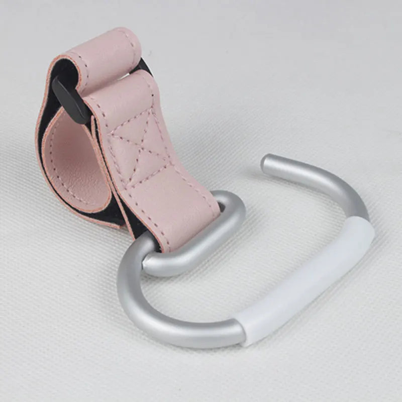 Baby Stroller Hook – Universal PU Organizer Hook for Diaper Bags, Shopping Bags & Stroller Accessories