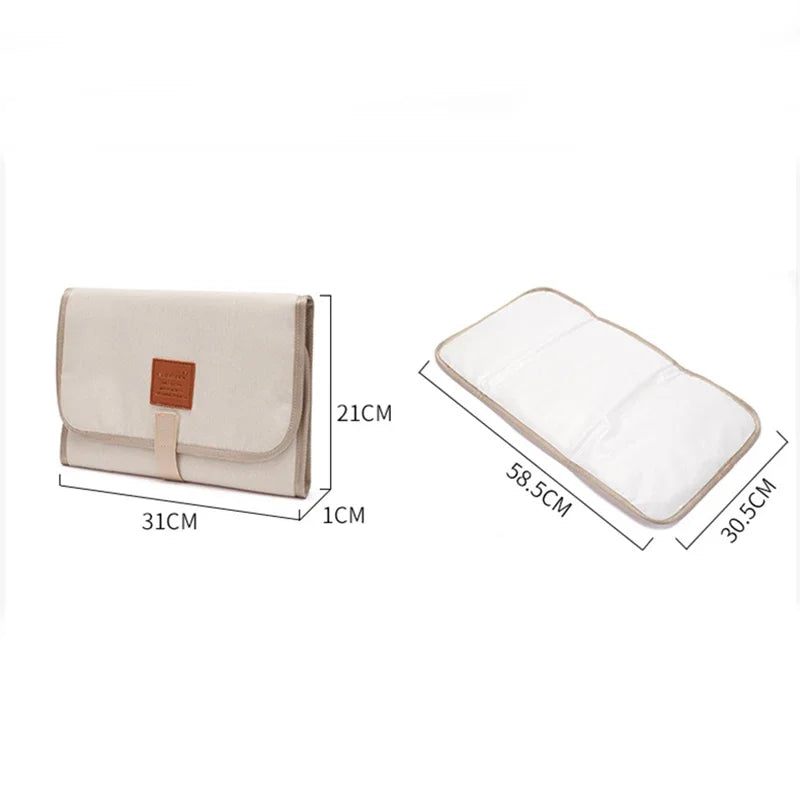 Portable Foldable Baby Changing Mat – Waterproof Washable Diaper Pad with Soft Padding for Travel, Home & Outdoor Use