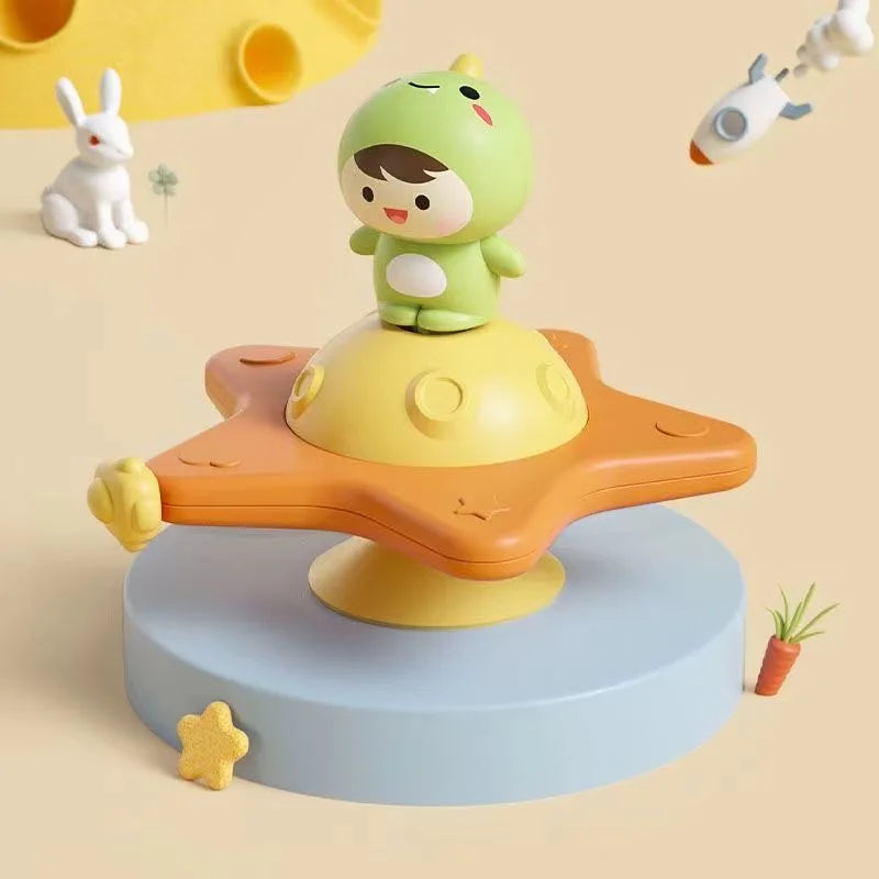 Montessori Suction Cup Spinner Toys – Sensory Spinning Bath & High Chair Toys for Toddlers and Babies Ages 3+