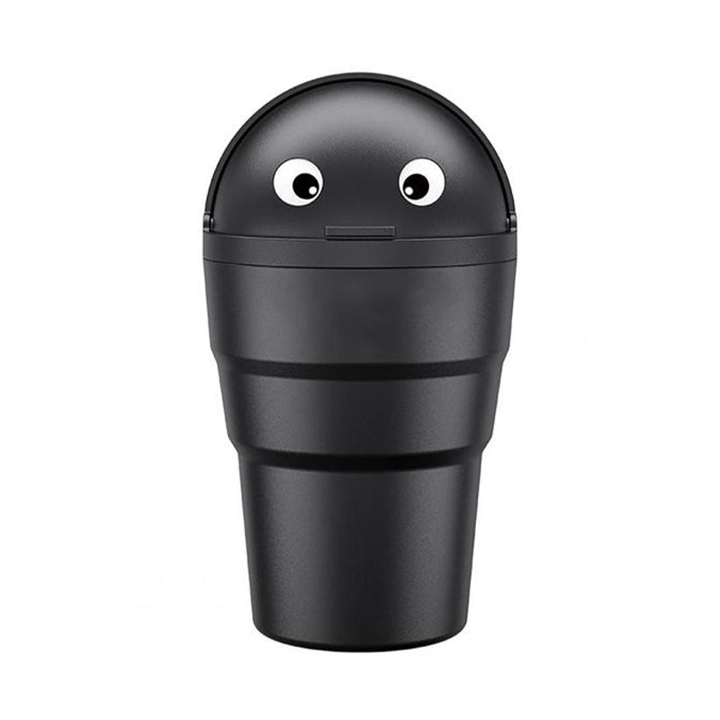 Cubo de basura universal para coche, organizador de almacenamiento de coche con tapa oscilante, mini cubo de basura hermético para vehículo